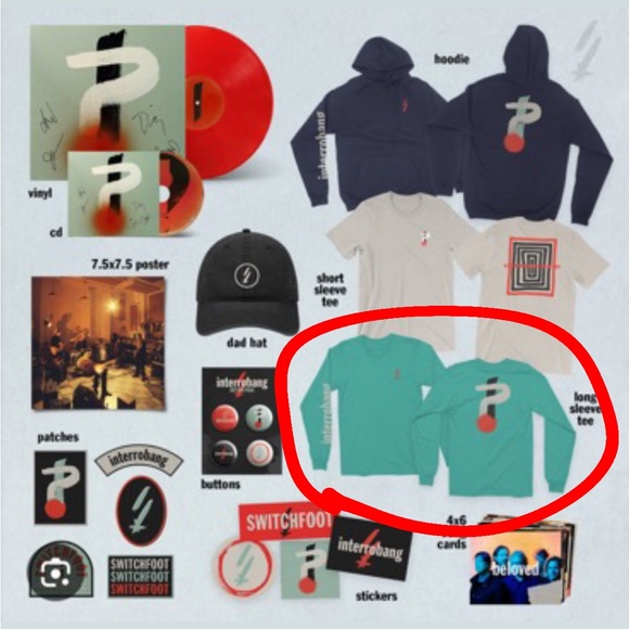 Switchfoot interrobang merch long sleeved shirt (2021) - Picture 1 of 1